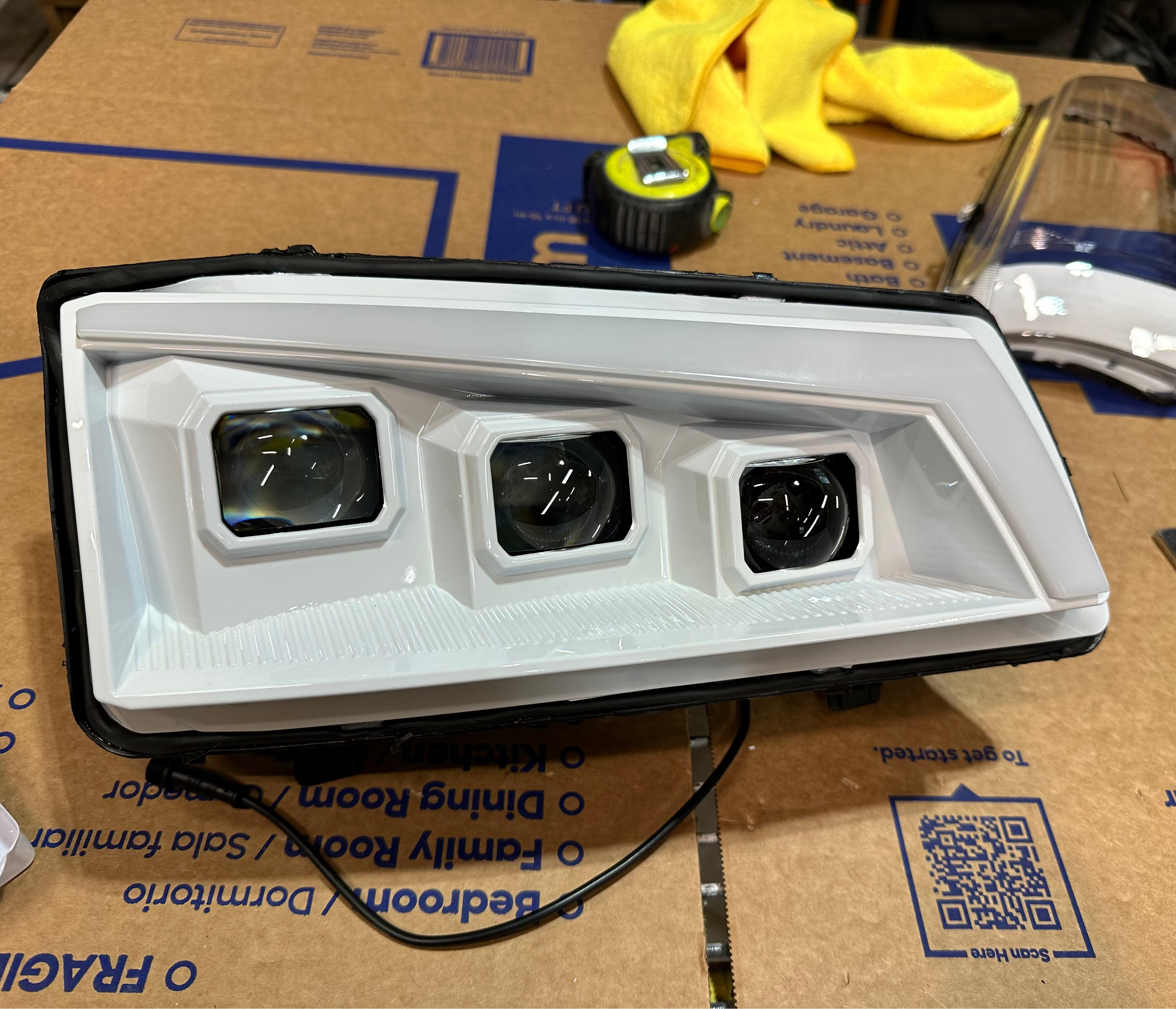 03-06 Chevy Silverado painted headlights